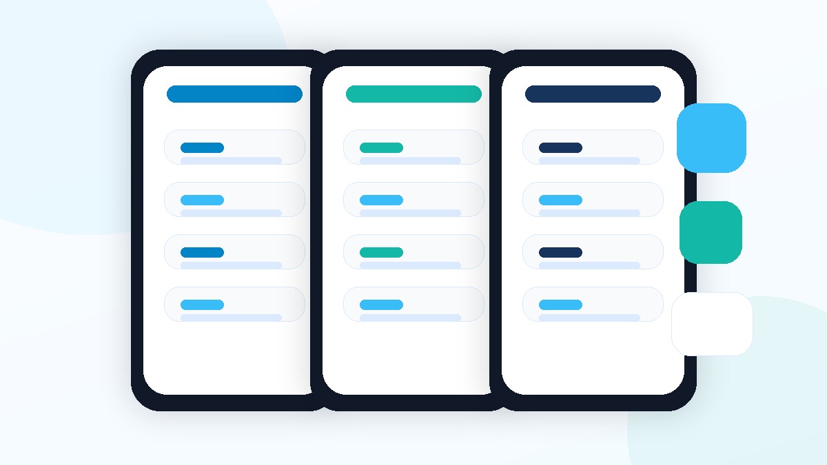 Civic services mobile app mockup